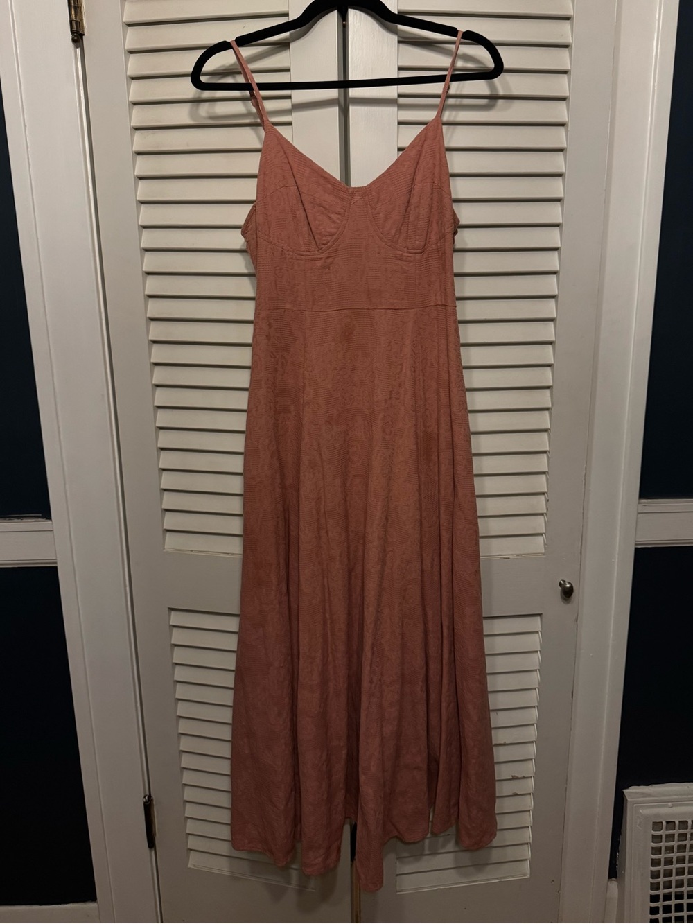 Lulu's Dusty Rose Slip Maxi Dress with Spaghetti Straps